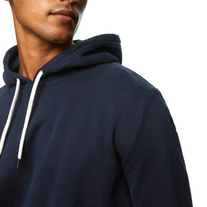 Hombres de gran tamaño 100% de algodón transpirable más tamaño en blanco liso sudaderas con capucha más vendidos para la venta precio muy barato - Product Image 3