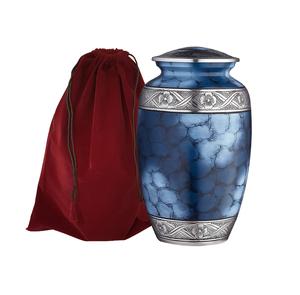 Urnes de crémation commémoratives de vente chaude dessus de dôme d'urne adulte en aluminium avec la conception de travail de feu avec la bonne qualité - Product Image 6