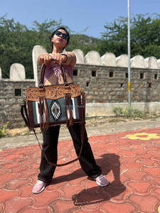 กระเป๋าหนังสไตล์แอซเท็กทำด้วยมือแบบตะวันตกกระเป๋าช้อปปิ้งมีสไตล์วินเทจสุดหรูกระเป๋าอุปกรณ์เสริมที่สมบูรณ์แบบ - Product Image 2