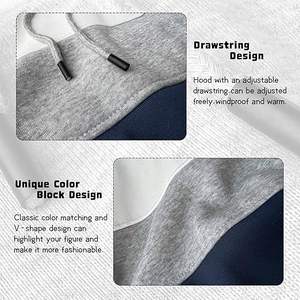 Pull à capuche pour hommes Blend Fleece Sweat à manches longues avec poches kangourou - Product Image 4