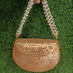 Pochette de Soirée Tendance avec Pierres, Faite à la Main en Inde, Cadeau de Mariage, Mini Pochettes pour Filles, Soirées, Prix de Gros - Product Image 5