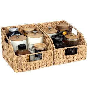 Jacinto de agua ecológico, bandeja redonda tejida a mano y cesta tejida con color personalizado y alta calidad estándar - Product Image 1