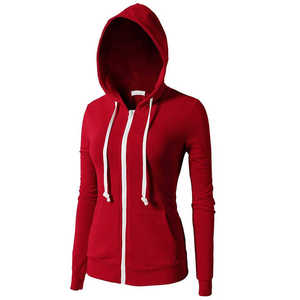 Nuevo diseño logotipo personalizado invierno cómodo Slim Fit ropa de calle liso Color sólido moda mujeres sudaderas con capucha con servicio OEM - Product Image 3