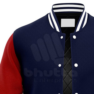 Chaquetas con letras para hombre, ropa cálida de invierno, 100% Lana, con logotipo personalizado - Product Image 4