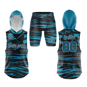 Uniformes de Flag Football 7on7, Diseño Personalizado, Uniforme Completamente Sublimado, Conjunto de Sudadera con Capucha y Pantalones Cortos de Compresión - Product Image 2