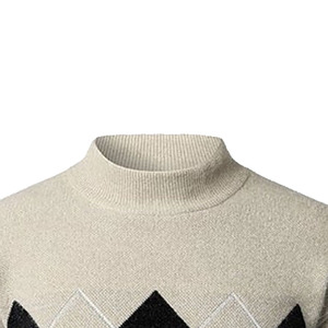 Vente en gros Pull cardigan d'hiver à manches longues pour hommes Manteau boutonné décontracté avec logo à l'avant Motif solide Usine de vêtements OEM ODM - Product Image 6