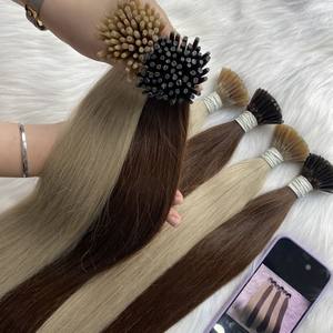 PELO RUSO K U I V PUNTA PLANA QUERATINA COLORES DE CALIDAD PREMIUM TONOS EXTENSIONES DE CABELLO HUMANO ESLAVICO - Product Image 5