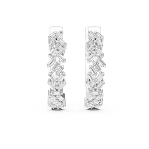 Pendientes de Oro Rosa de 14K con Diamantes Cultivados en Laboratorio para Mujer, Uso Diario, Minimalistas, de Lujo, Certificados, Elegantes, Joyería Fina de Oficina - Product Image 5