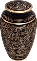 Urna Funeraria para Cenizas Humanas Adultas, Urna Decorativa Contemporánea de Aluminio Hecha a Mano, Florero de Piso para Funeral y Entierro