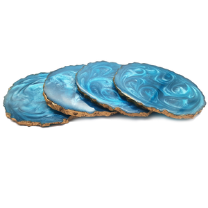 Options de taille et de couleur optimales Dessous de verre en résine époxy personnalisables de la meilleure qualité Dessous de verre décoratifs pour le café et le thé - Product Image 1