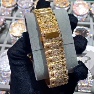 Reloj de Lujo de Acero Inoxidable para Hombre y Mujer, con Movimiento Automático de Alta Calidad, Mecánico, Hecho a Mano, con Diamantes Cultivados en Laboratorio VVS - Product Image 3