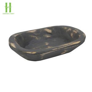 Tazón de masa de madera hecho a mano ecológico para decoración del hogar vintage y para decoraciones navideñas regalos OEM hecho en Vietnam - Product Image 4