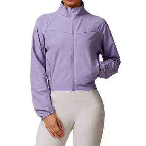 Veste de yoga respirante à manches longues avec fermeture éclair, séchage rapide, pour la course à pied et le fitness en plein air, avec un design élégant - Product Image 6