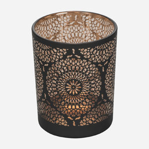 Porte-<span class=keywords><strong>bougie</strong></span> d'urgence découpée en métal, Base en bois, chandelier - Product Image 5