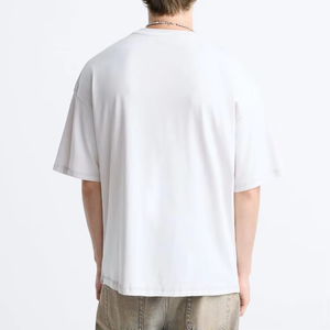 100% coton T-shirt impression personnalisée à manches courtes col rond Logo personnalisé partout sérigraphie hommes T-Shirt Streetwear - Product Image 6