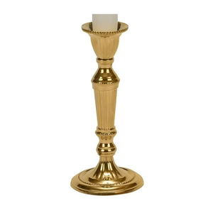 Bougeoir en fonte d'aluminium avec bougeoir décoratif de conception de fantaisie faite à la main de finition antique en laiton pour la décoration intérieure à la maison - Product Image 3