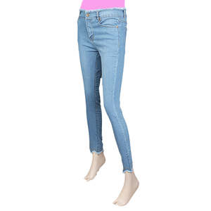 Pantalon en jean pour femme - Bleu clair - Product Image 4