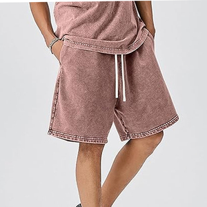 Pantalones Cortos Tie Dye Personalizados para Hombre, Ropa Urbana de Punto Liso en Diferentes Colores a la Venta, Pantalones Cortos Tie Dye para Hombre con Patrón Sólido - Product Image 4