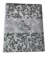 Porte-menu en cuir PU noir personnalisable de qualité supérieure, certifié ISO, durable, pour restaurant, hôtel, bar, café, avec fermoir en nickel