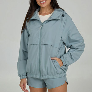 Best Quality Windbreaker Jacket and <b>Shorts</b> 2 Piece Set Wholesale LOW MOQ Custom Manufacture Embroidered <b>Zip</b> Up Windbreaker Sets - Product Image 5