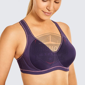 Nuevo Diseño de Sujetador Deportivo para Mujer - Logotipo Frontal Personalizable, Transpirable, Ecológico, Spandex/Poliéster, Alta Calidad, Soporte Medio, Simple - Product Image 2