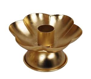 Candelero moderno en forma de flor de Navidad para fiestas de interior y uso festivo Diseño pintado y suministros de fiesta de acabado - Product Image 1