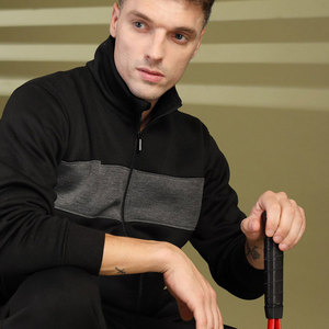 Chándal de invierno ajustado para hombre, conjuntos ecológicos de tela informal transpirable de alta calidad, logotipo impreso disponible - Product Image 6