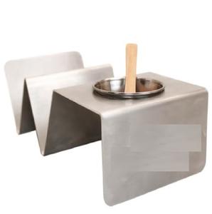 ที่ใส่ทาโก้เหล็กขัดเงาสีเงินหรูหราขนาดใหญ่ดีไซน์สมบูรณ์แบบสำหรับห้องครัวและสวนสไตล์ทาโก้ที่ให้บริการทุกวัน - Product Image 2