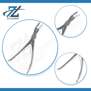 Rongeur Óseo de Acción Compuesta Leksell, Manual, 250 mm de Largo, Mordida de 3 mm, Instrumentos Quirúrgicos de Acero Inoxidable, Certificado CE, Fabricante - Product Image 4