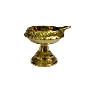 High Quality Brass Kuber <b>Deep</b> Stand with Shiny Polish Finish For Temples and Churches For Diwali Celebrations . - Product Image 3
