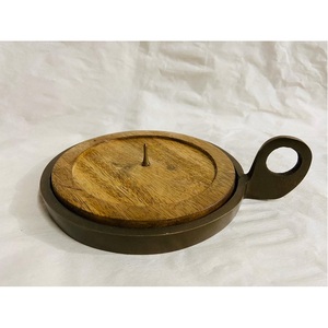 Porte-bougie en bois écologique avec support de lanterne en bois pour la décoration de la maison ou Noël - Product Image 5