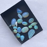 10mm 20mm naturel australien opale de feu pierre précieuse lisse ovale calibré cabochons en vrac prix de gros anneaux en vrac pendentifs anneau
