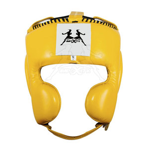 อุปกรณ์ป้องกันศีรษะสำหรับชกมวยทำจากหนังคุณภาพสูงดีไซน์ตามสั่ง - Product Image 1