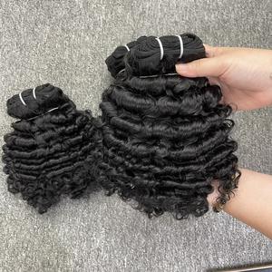 Extensions frontales bouclées birmanes de cheveux naturels à cuticule alignée de cheveux vierges vietnamiens bruts non transformés - Product Image 4