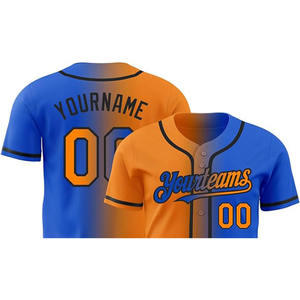 Cheer Baseball Jersey Maillots vierges en gros Manches courtes Personnalisé 100% Polyester Raglan Baseball Shirt Respirant Séchage rapide - Product Image 2