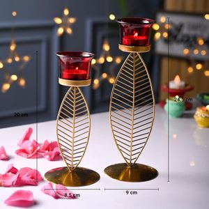 Iron T-Light Holder Ins Style Metal Hecho a mano Personalizable Home Office Decoraciones navideñas para boda Navidad - Product Image 4