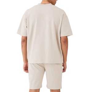 100% Bamboo Fiber Jersey Custom Breathable Quick Dry 2-Piece Short Sleeve O-Neck T-Shirt Men Summer Shorts Casual Sets T-Shirt - Product Image 2