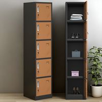 Casier de rangement métallique assemblé à 4 portes, 4 niveaux, ventilé, avec serrure électronique, durable, écologique, pour gymnases, bureaux, employés, étudiants
