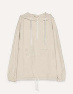 OEM <b>Men's</b> Lightweight Pullover Drawstring Track Half Zip <b>Jacket</b> for <b>Summer</b> Factory-Supplier Rhinestone Applique Printed - Product Image 4