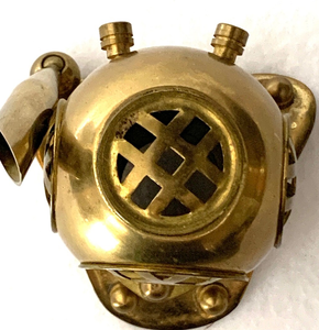 Soporte para Bolígrafos con Forma de Casco de Buceo Profundo, Hecho a Mano, de Latón Vintage, de Alta Calidad, Estilo Antiguo - Product Image 2