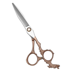 Ciseaux de coiffure en acier inoxydable de haute qualité avec poignée de dragon repose-doigt miroir polonais-pour une utilisation de beauté - Product Image 4