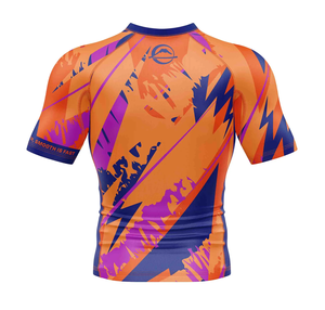 87% Polyester 13% Élasthanne Cou 4 voies Stretch Double Couche Tissu Compression Chemises Rash Guard 2025 Bright Way International - Product Image 3