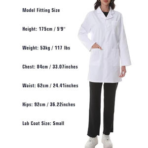 Blouse de laboratoire bleue résistante à l'eau, unisexe, durable, à manches longues, uniforme médical, blouse d'infirmière, blouse de laboratoire, technicien de laboratoire, usage clinique - Product Image 4