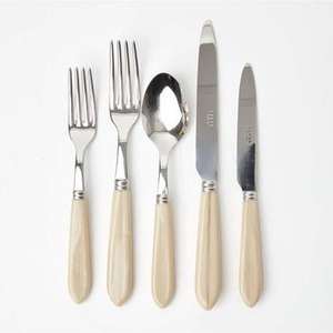 Elegante juego de cubiertos de acero inoxidable con mango de madera, cubiertos elegantes, vajilla de comedor para cena familiar, hogar, cocina, restaurante - Product Image 2