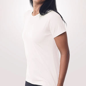 Camiseta transpirable de manga corta para mujer, precio bajo, hecha en fábrica, Material transpirable, camiseta para mujer de talla adulta - Product Image 4