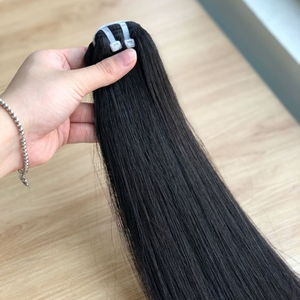 Extensions de cheveux naturels indiens Remy les plus vendues, tissage double trame à la machine, lisses/ondulées/bouclées, double épaisseur, toutes les couleurs - Product Image 6