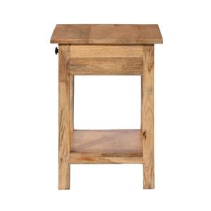 Mesita de noche clásica moderna de 1 cajón, diseño de almacenamiento de madera elegante para dormitorio, sala de estar, comedor, supermercado, apartamento - Product Image 2