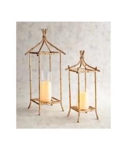 Direct Factory Supply Gold Plated And Metal Fancy Unique Designer Set Of 2 <b>Lanterns</b> <b>Candle</b> Holder Home Decorative Accessories - Product Image 1