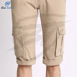 Pantalones cortos de hombre Cargo de verano con logotipo personalizado ropa informal de algodón de punto suelta de talla grande personalizada - Product Image 5