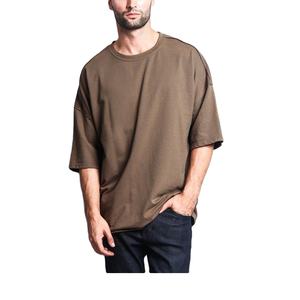 Camiseta de talla grande de alta calidad para hombre, logotipo de marca personalizado, tejido transpirable, lavado, de gran tamaño, recién llegado, exportación directa BD - Product Image 1